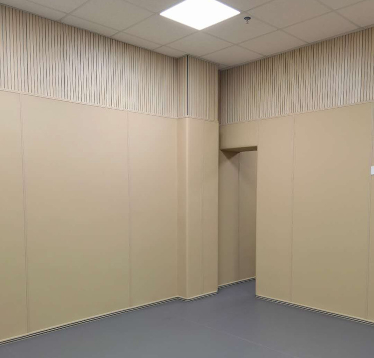 留置室防撞軟包建設(shè)實(shí)施無(wú)膠復(fù)合工藝